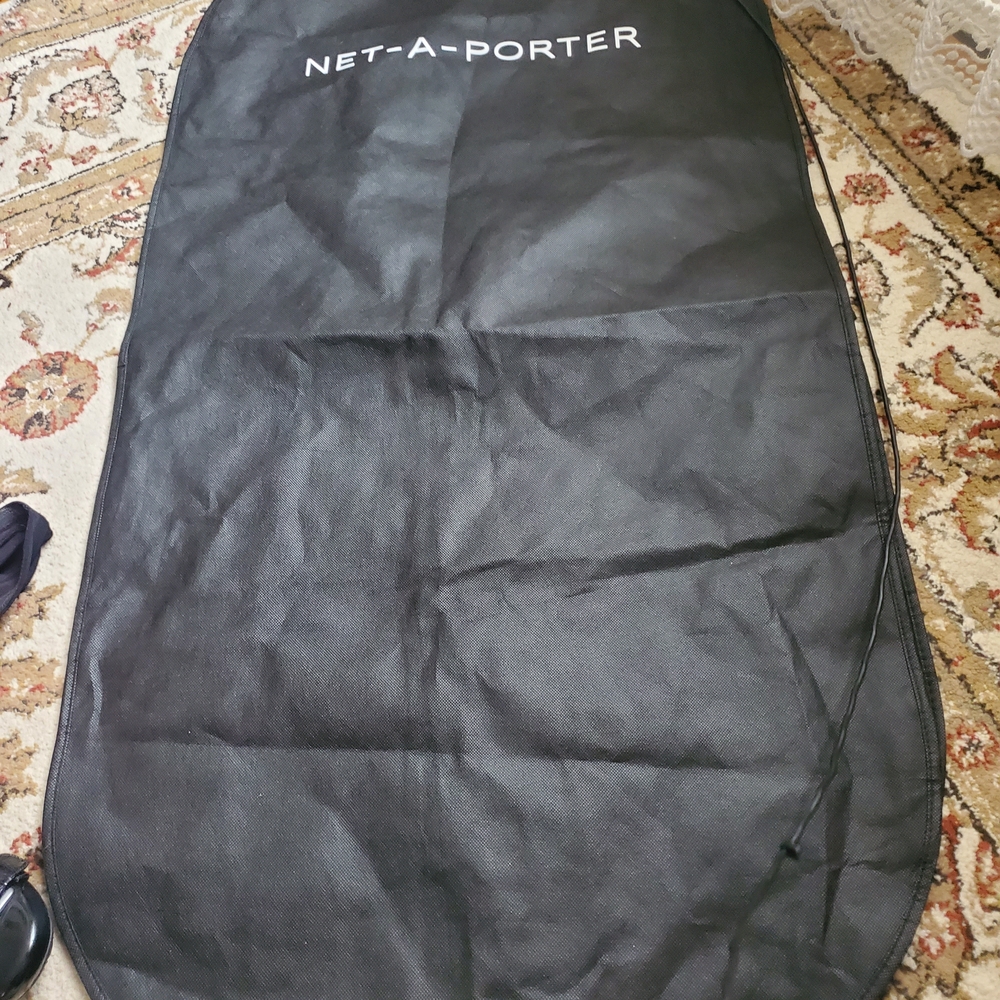 NET-A-PORTER 2 Piece Black Travel Garment Bag 23.5"×47"